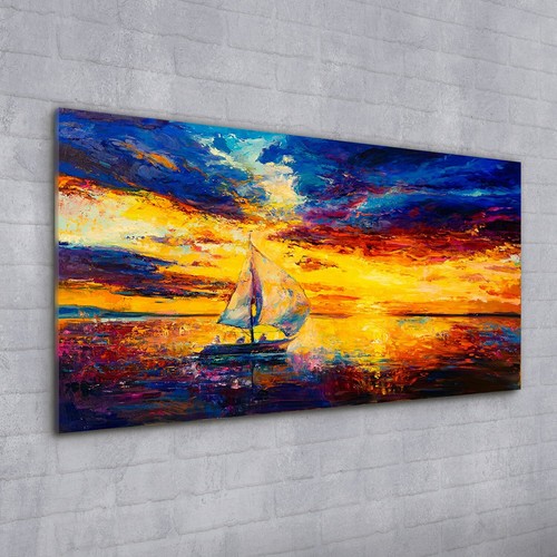 Wall art tempered glass - glass, print