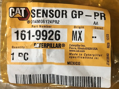 Caterpillar 161 9926 pressure - caterpillar, 161-9926