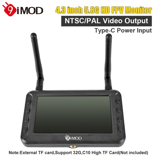 9imod fpv monitor with - 4.3",