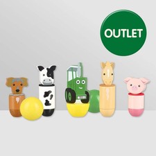 Tractor ted wooden farm - ted,