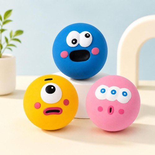 3pcs latex face - 3pcs, dog