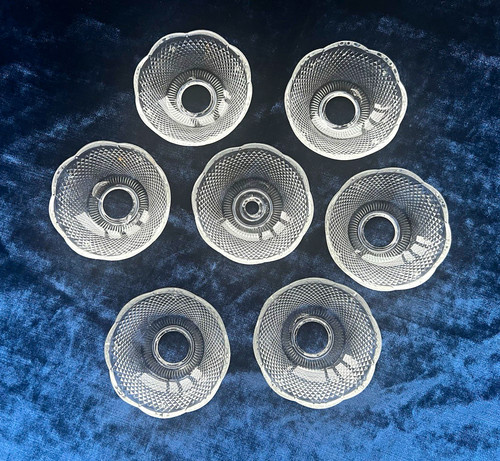 Set vintage pressed glass - 7,