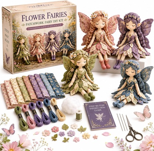 Fairy patchwork diy - fairy,