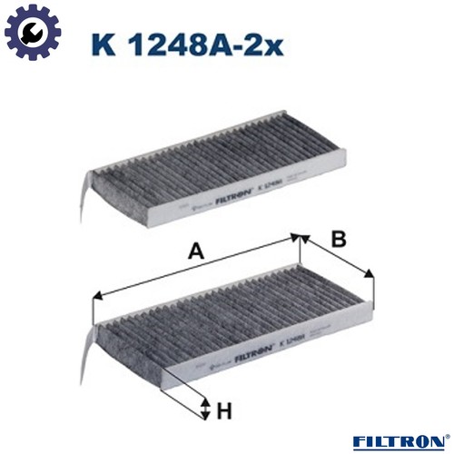 Filter cabin air 1248a - filter, 1248a-2x