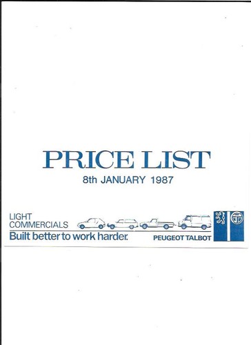 Peugeot talbot light - peugeot,