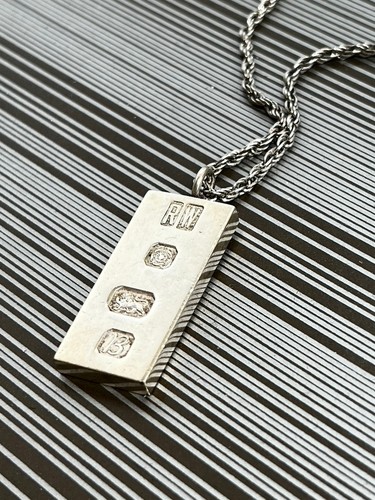 Vintage solid silver ingot - silver,