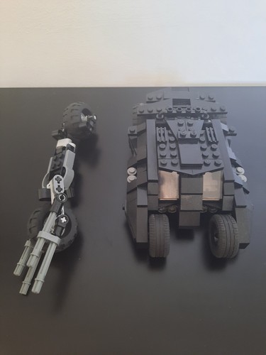 Lego batman tumbler - batpod, moc