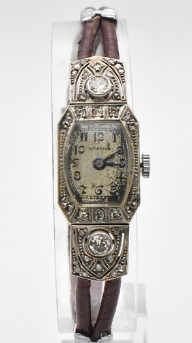 Vintage bucherer 14ct white - vintage,