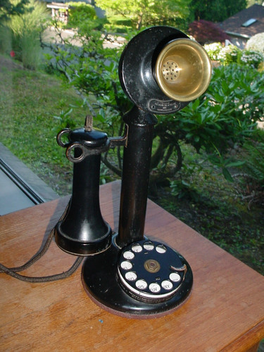 Old antique american bell - old,