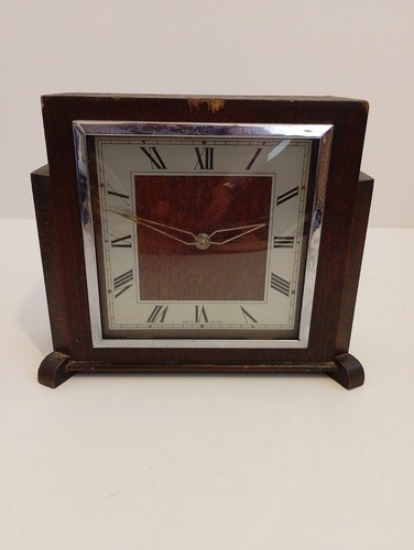 Art deco mantle clock - art,