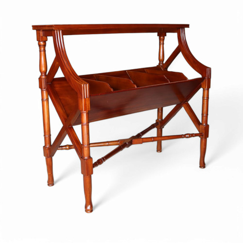 Vintage mahogany book - mahogany, trough