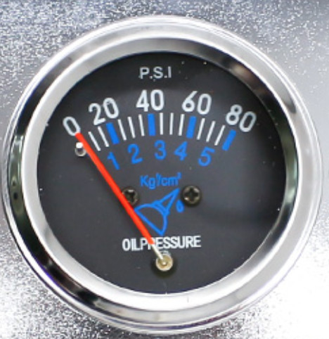 Oil pressure gauge - pressure, 0-80