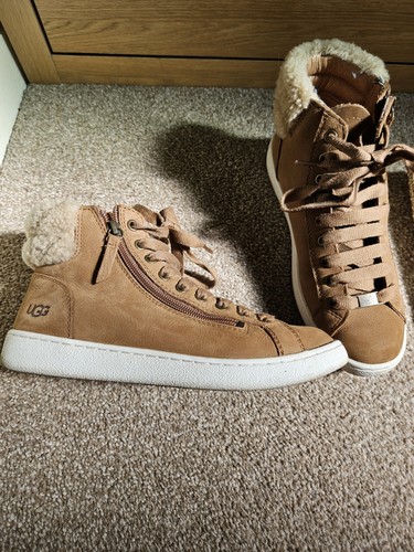 Ugg brown leather - brown, sheepskin
