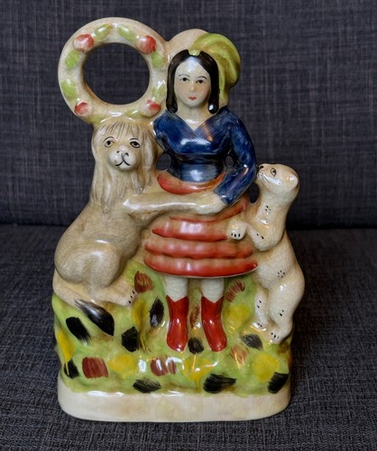 Antique staffordshire lion - antique,