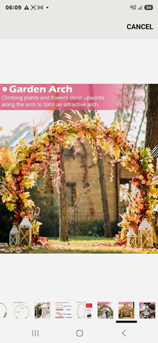 Wedding garden arc - arc, gold