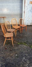 Four vintage solid wood - vintage,