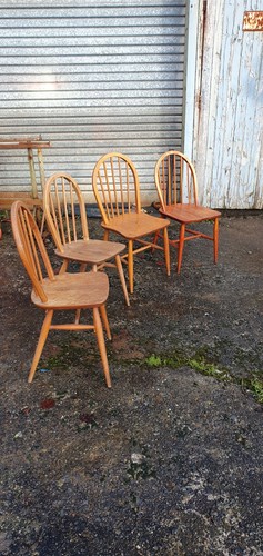 Four vintage solid wood - four,