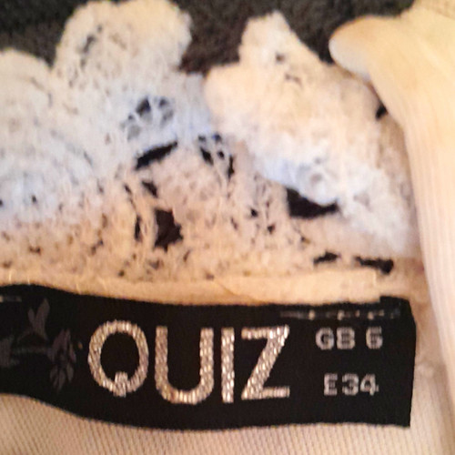 Quiz white floral lace high - quiz,