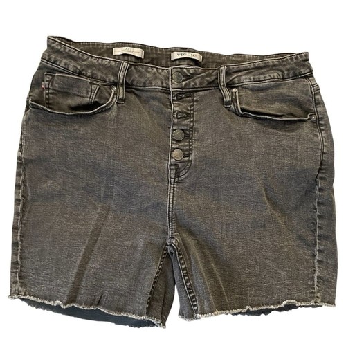 Charcoal jean shorts bermuda - charcoal,