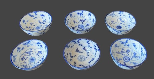 19th chinese blue - blue, white