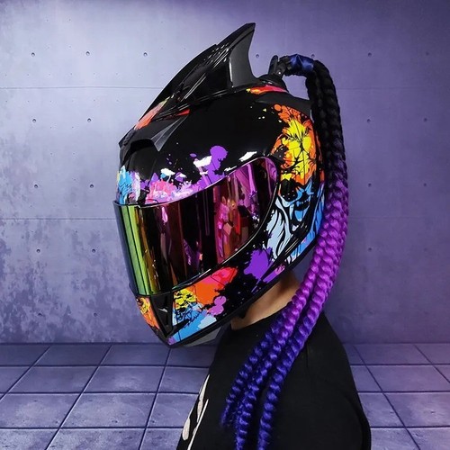 Full face racing motorcycle - racing,