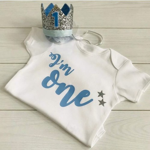Baby boys cake smash outfit - cake,