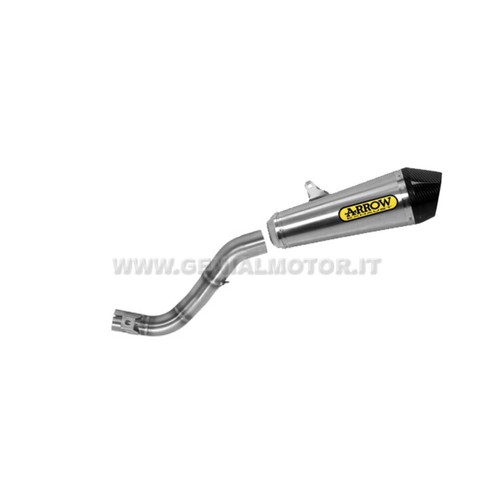 Exhaust link pipe arrow - +,