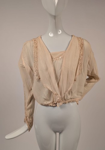 Edwardian creme silk crepe - edwardian,