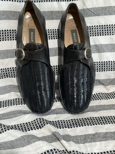 Bally men black leather - black,