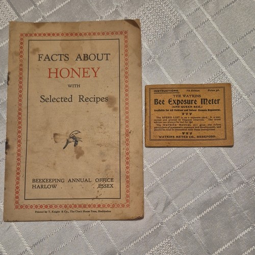 Vintage beekeeping booklet - vintage,