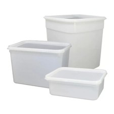 Clear rectangle ice cream - clear,