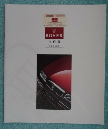 Rover 400 brochure 1993 414 - 400,