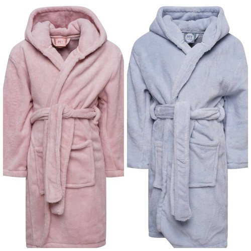 Children hooded fleece robe - children's,