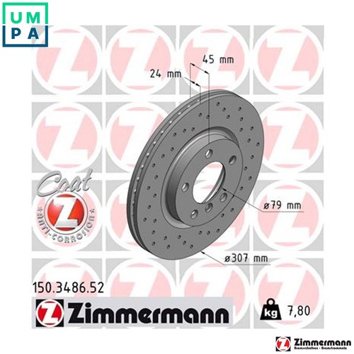 Brake disc 150 3486 - disc, 150.3486.52