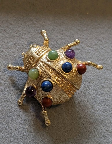 Vintage gold tone - , cabouchon