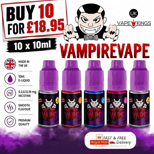 Vampire vape liquid 10 - e,