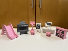 Wooden Dolls House & Playground Furniture For Children Bundle.
