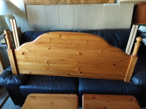 Pine bedside cabinets - bedside,