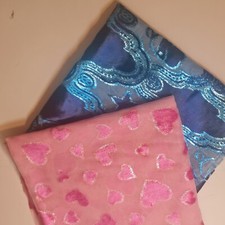 Velvet Velour Floral Hearts