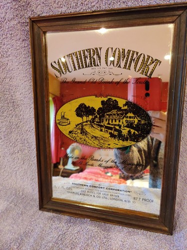 Vintage mirror with wooden - with,