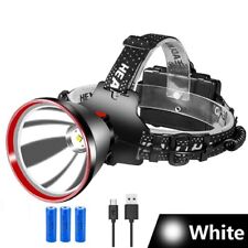Bright LED Headlamp Rechargeable Headlight Flashlight Camping Fishing Head Torch