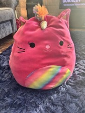Pink Squishmallows Unicorn Cat
