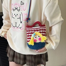 Cartoon Knitted Crossbody Bag