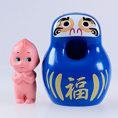 Blue daruma costume - blue,