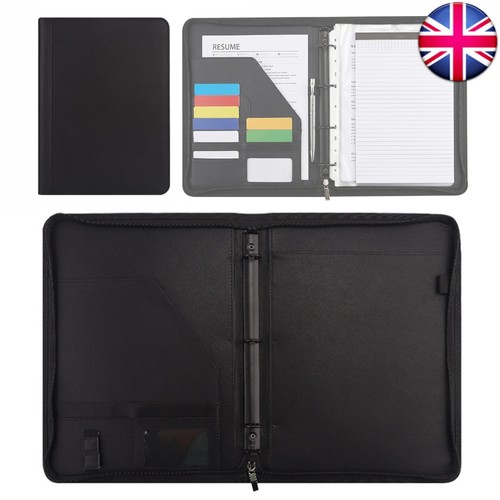 Ring zippered portfolio - zippered,