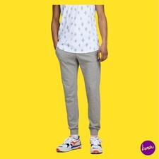 JACK & JONES Men's Gordon Cropped Sweatpants Joggers, Light Grey, UK L