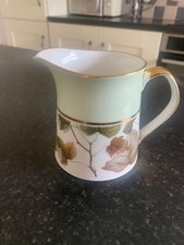 CLARE BONE CHINA CREAMER JUG 3.75 INS LEAF PRINT