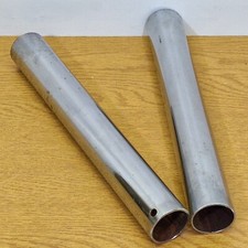 2 x Steel Tube Chrome Plated