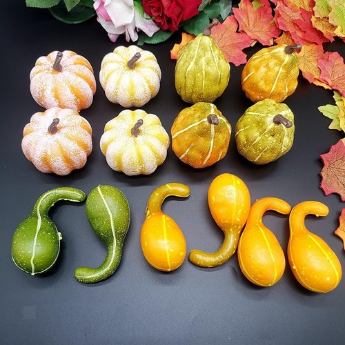 12pcs artificial pumpkins and - 12pcs,