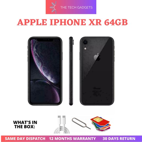 Iphone 64gb unlocked - xr, black